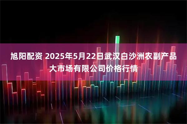 旭阳配资 2025年5月22日武汉白沙洲农副产品大市场有限公司价格行情